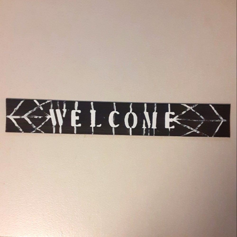 🌞HALLOWEEN SPIDER WEB WELCOME SIGN